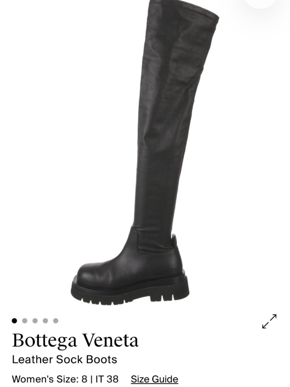 Bottega Veneta Leather sock boots